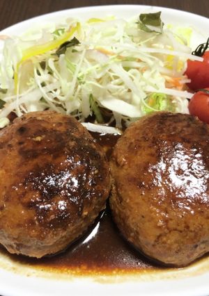ひと手間加えて絶品ハンバーグ☆-レシピのメイン写真