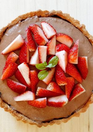 いちごのチョコレアチーズケーキタルト-レシピのメイン写真