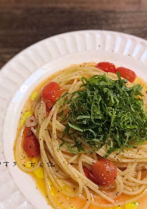 ミニトマトのペペロンチーノ-レシピのメイン写真