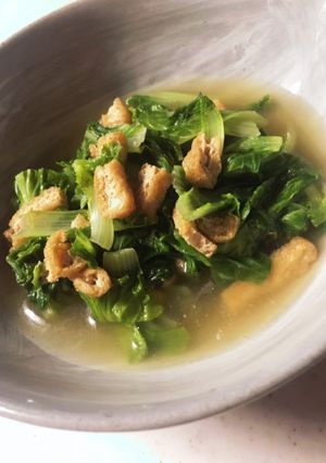 しろ菜と薄あげの煮浸し-レシピのメイン写真