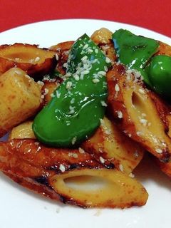 蒲焼き風ちくわ炒め-レシピのメイン写真