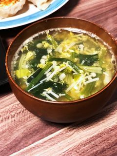 ほうれん草とふわふわ卵のスープ-レシピのメイン写真