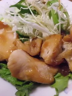 レンジで簡単!鶏むね肉の照り焼き-レシピのメイン写真