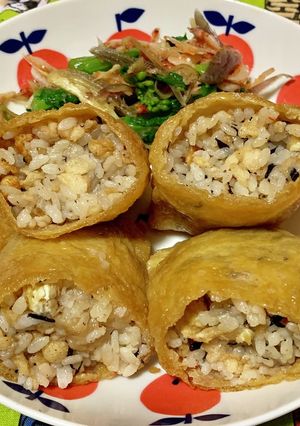 稲荷寿司(ひじきの炊き込みご飯)-レシピのメイン写真