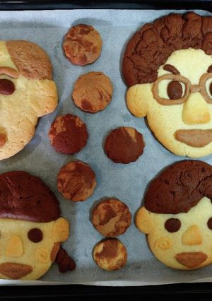 ホットケーキミックスで簡単似顔絵クッキー-レシピのメイン写真