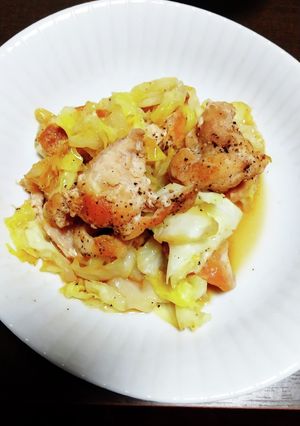 鶏肉とキャベツの塩炒め-レシピのメイン写真