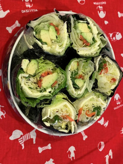 野菜のサラダ海苔巻き-レシピのメイン写真