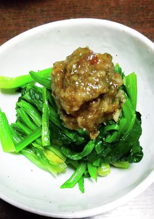 おひたしのふきのとう味噌のせ-レシピのメイン写真