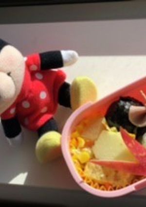 子供が喜ぶミニーちゃん弁当♡-レシピのメイン写真