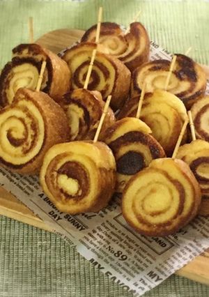ぐるぐる♪パンみみフレンチトースト༅ミニ-レシピのメイン写真