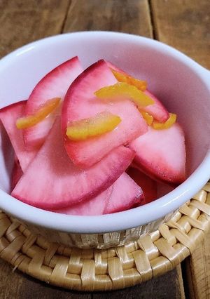 かんたん酢で赤カブの甘酢漬け☆柚子風味-レシピのメイン写真