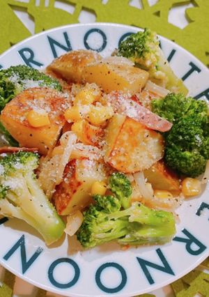 ☆新じゃがベーコン、ブロッコリーソテー☆-レシピのメイン写真