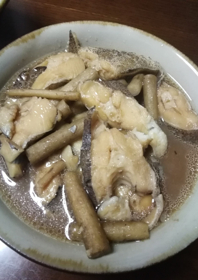 黒カレイと牛蒡の煮付-レシピのメイン写真