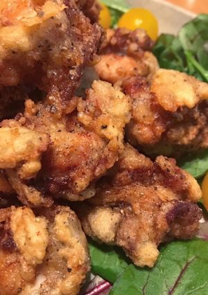 鶏の塩から揚げ/にんにく黒胡椒味-レシピのメイン写真