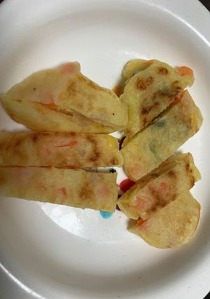 離乳食後期　マカロニサラダで作るおやき-レシピのメイン写真