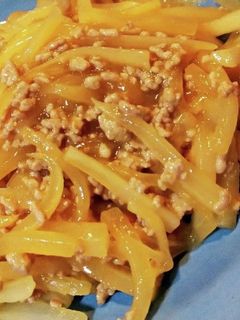大根とひき肉炒め☆ご飯がすすむ♪-レシピのメイン写真
