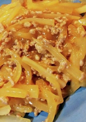 大根とひき肉炒め☆ご飯がすすむ♪-レシピのメイン写真