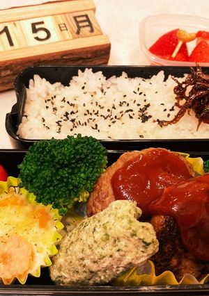 2021.2/15中学生男子お弁当-レシピのメイン写真