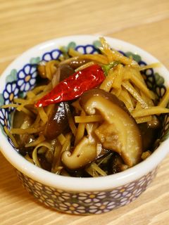 椎茸と生姜のおつまみ-レシピのメイン写真