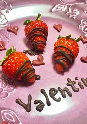 簡単♡チョコペンdeチョコがけ苺♡-レシピのメイン写真