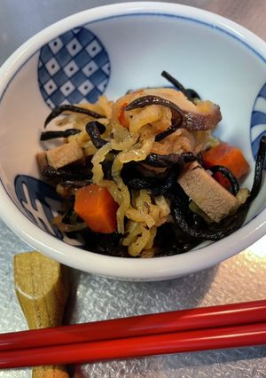 あて#混ぜご飯に#ヒジキと切干の作り置き-レシピのメイン写真