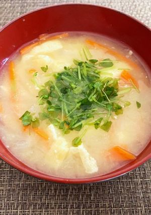 大根と人参のお味噌汁-レシピのメイン写真