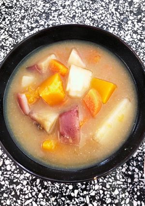 西洋カボチャ　味噌汁-レシピのメイン写真