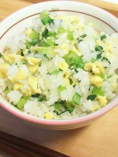 小松菜と卵の 混ぜご飯-レシピのメイン写真