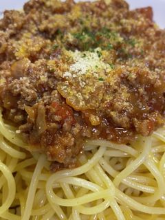 超簡単!ミートソースのパスタ-レシピのメイン写真