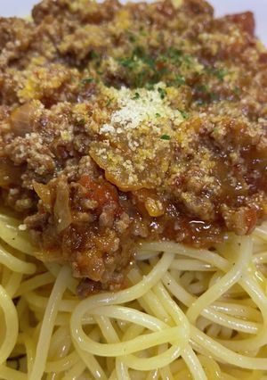 超簡単！ミートソースのパスタ-レシピのメイン写真