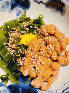 【超簡単】納豆茎わかめ【ヘルシーレシピ】-レシピのメイン写真