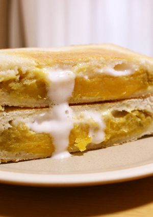 フライパンでホットサンド★焼芋マシュマロ-レシピのメイン写真