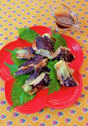 なすの肉はさみ揚げ-レシピのメイン写真