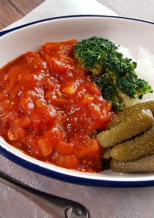 ハヤシライスをよりヘルシーに♪-レシピのメイン写真