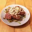 スパムチーズ焼き♪炒めキャベツも添えて♪