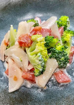 キクイモとヨーグルトドレッシングの温野菜-レシピのメイン写真