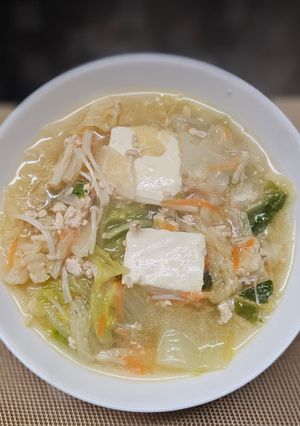 白菜と豆腐のとろみスープ-レシピのメイン写真