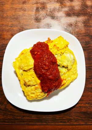 お一人様な即席オムライス風ご飯-レシピのメイン写真