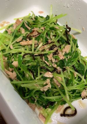 包丁・まな板なし☆豆苗の和風ツナサラダ-レシピのメイン写真