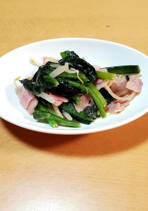 ほうれん草のマヨネーズ炒め-レシピのメイン写真