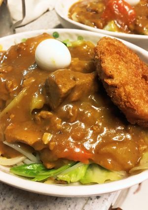 キャベツたっぷりカレー焼きそば-レシピのメイン写真