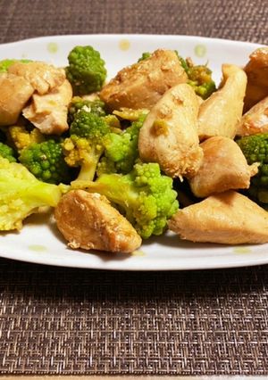 カリフラワーとささみのバターしょう油炒め-レシピのメイン写真