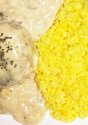 煮込みハンバーグ☆きのこクリームチーズ-レシピのメイン写真