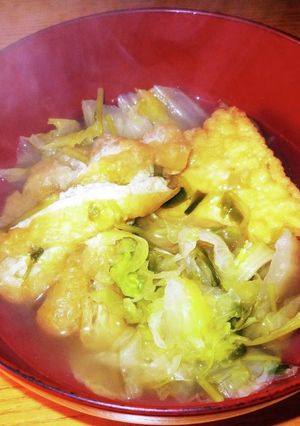 白菜と油揚げ☆簡単☆白だし煮-レシピのメイン写真