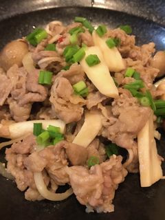 牛薄切り肉ときのこのピリ辛味噌炒め-レシピのメイン写真