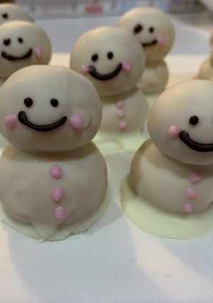 簡単かわいい雪だるまクッキー-レシピのメイン写真