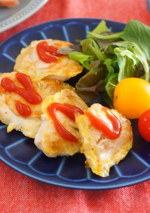 １０分お弁当おかず鶏胸肉のピカタ-レシピのメイン写真