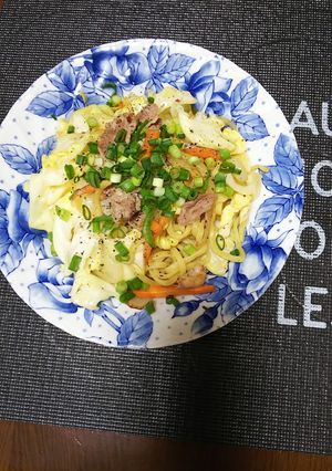 塩ラーメン袋だしで簡単塩焼きそば-レシピのメイン写真