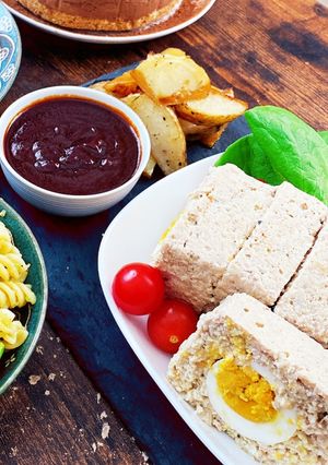 豆腐ハンバーグでミートローフ-レシピのメイン写真