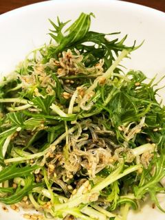水菜とちりめんじゃこのサラダ-レシピのメイン写真